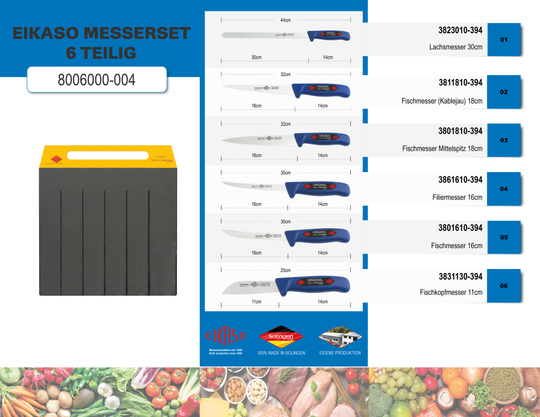 Fischmesser Set 6-TLG