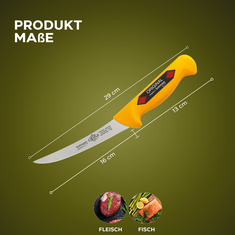 Ausbeinmesser gebogen 16cm