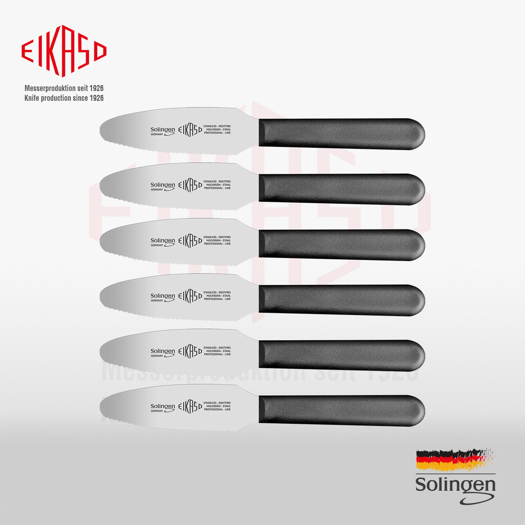 Brötchenmesser mit Glattschliff und Wellenschliff - 2 in 1 Haushaltsmesser