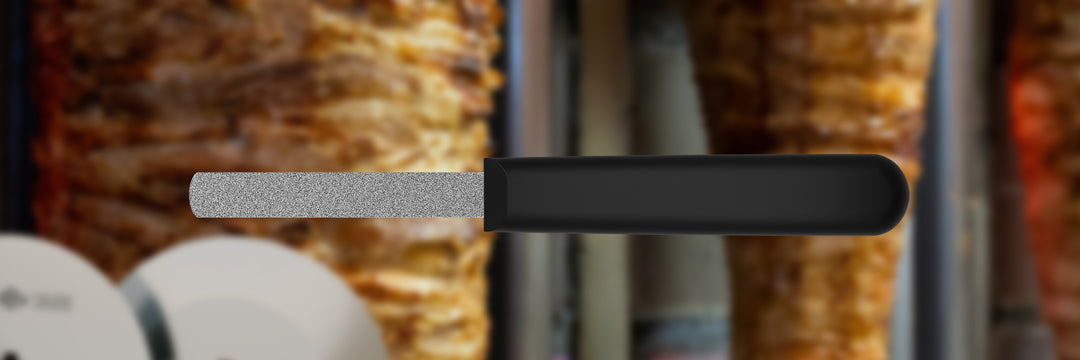 Eikaso Wetzstahl 7cm – ideal zum Schleifen von Dönermessern und anderen Messern