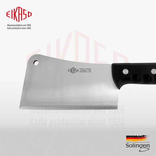 EIKASO Spalter 18cm | Profi Fleischspalter 4,8mm Dicke | Stabiles Metzgermesser Solingen