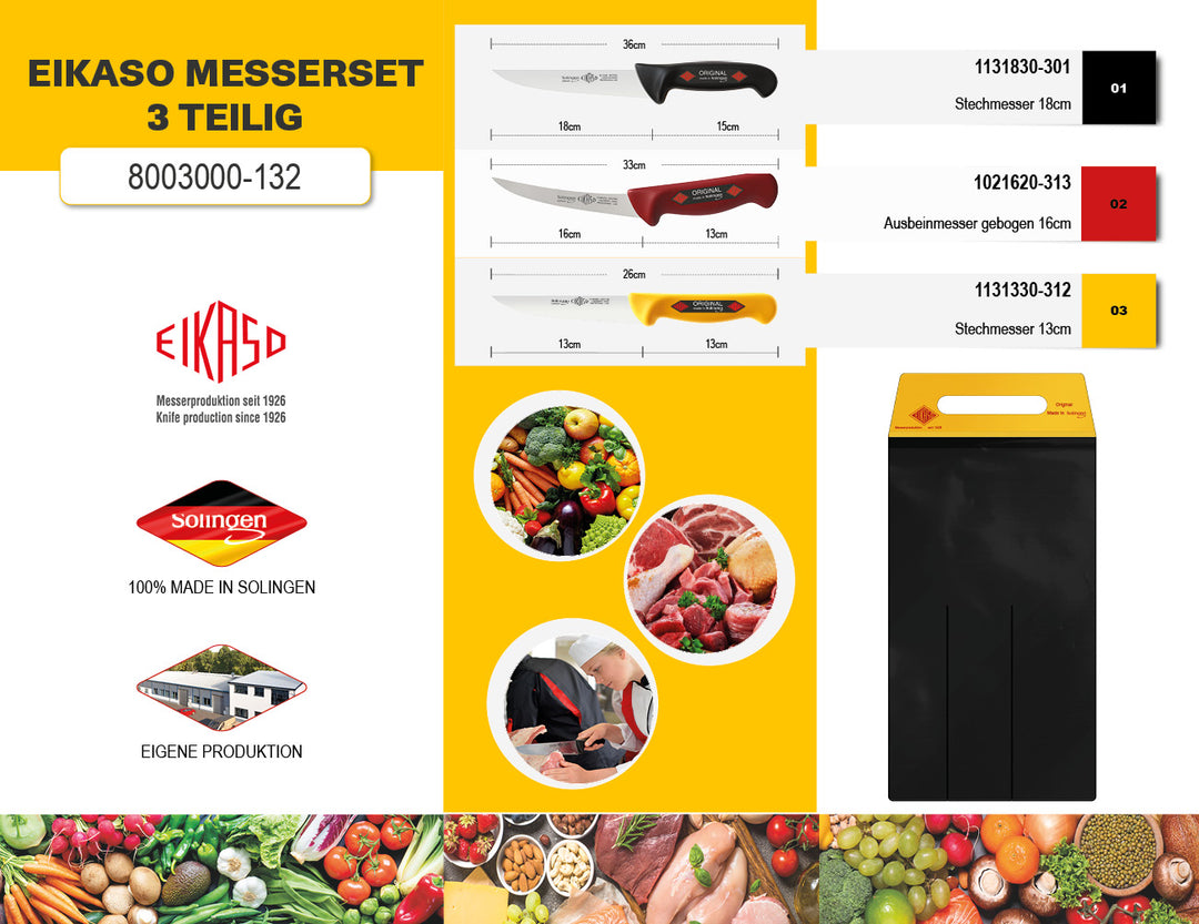 Metzgermesser Set 3-TLG Deutschland
