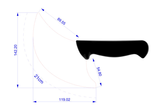 Börek Knife – Perfect Cut for Börek &amp; Pizza 21cm