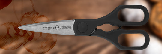 All-purpose scissors with black handle