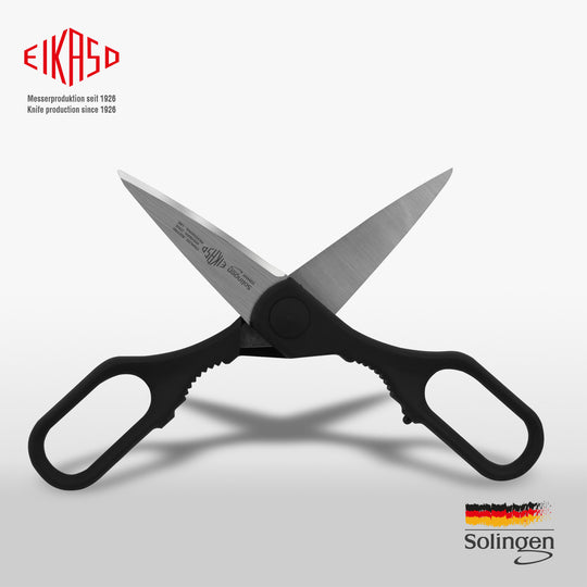 All-purpose scissors with black handle