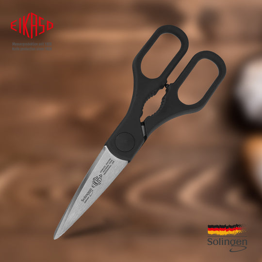 All-purpose scissors with black handle