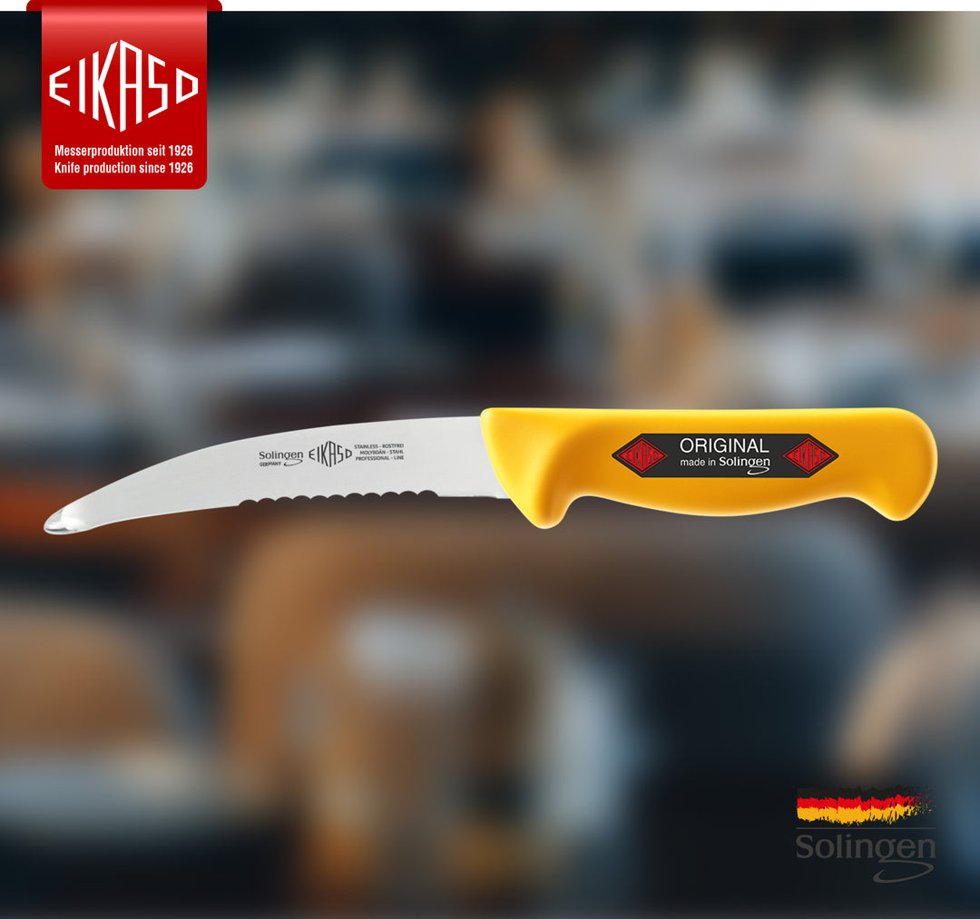 Gekröse-/Darmmesser gebogen Geschmiedet 15cm mit Welle