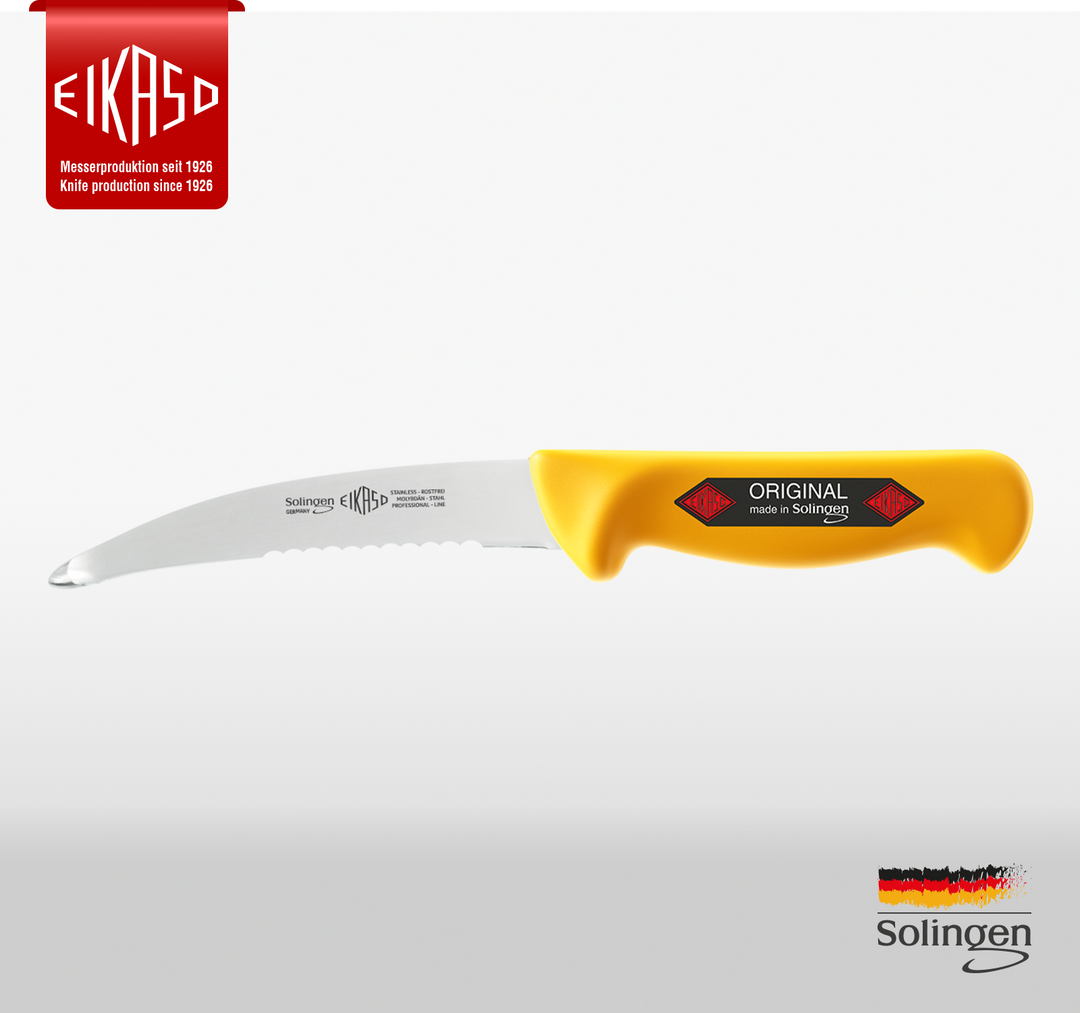 Gekröse-/Darmmesser gebogen Geschmiedet 15cm mit Welle