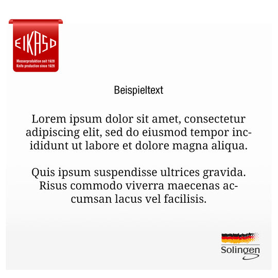 Text Gravur – Noto Serifo | Meisterstück aus Solingen