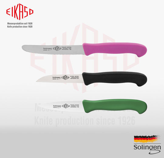 3-teiliges Küchenmesser-Set aus Edelstahl für Obst, Gemüse und Frühstück