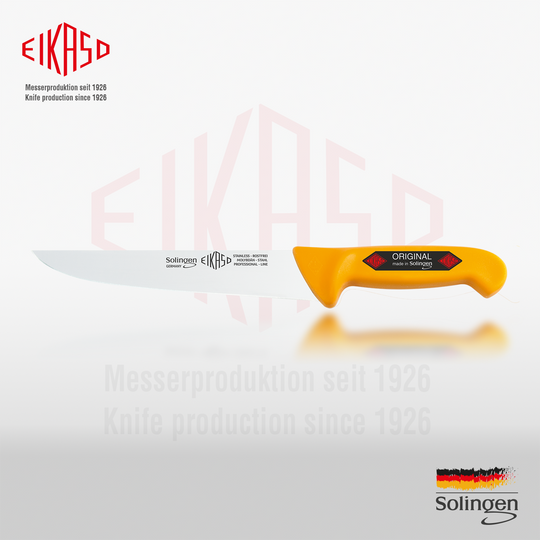 EIKASO Solingen Stechmesser 26cm Klinge aus Molybdänstahl 1.4116 rutschfester ergonomischer Griff Schlachtermesser Metzgermesser Butcher Knife
