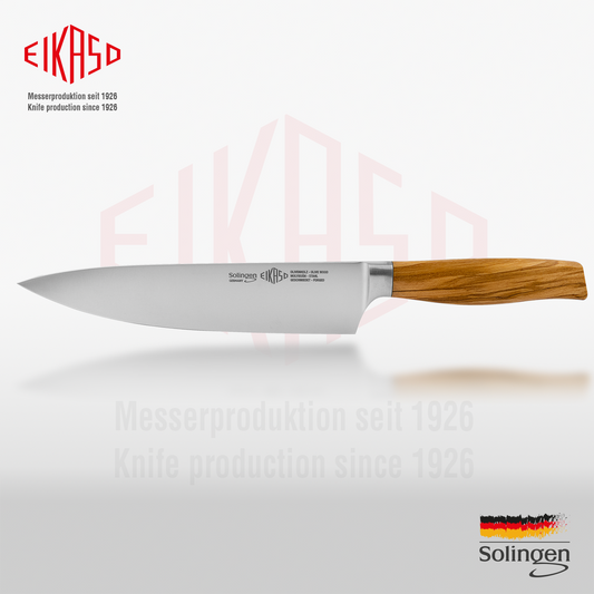 Kochmesser 18cm Geschmiedet Olivenholzgriff