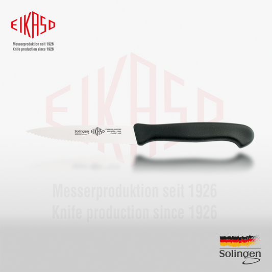 Küchenmesser Mittelspitzklinge mit Wellenschliff 10cm