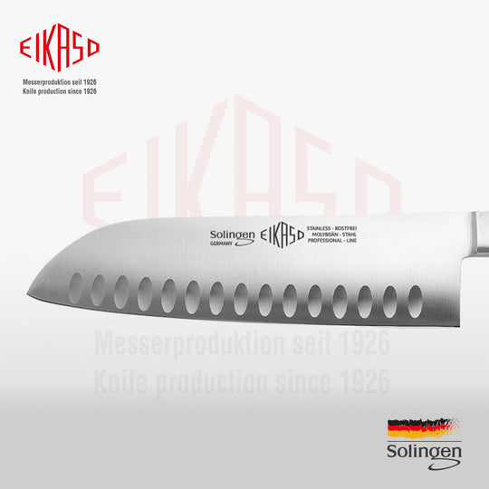 Santoku Knife with Granton Edge 18cm Forged