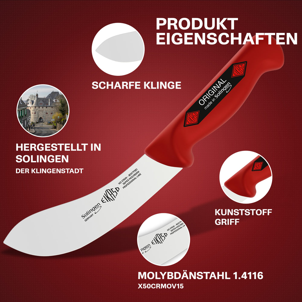 Abhäutemesser 15cm rot