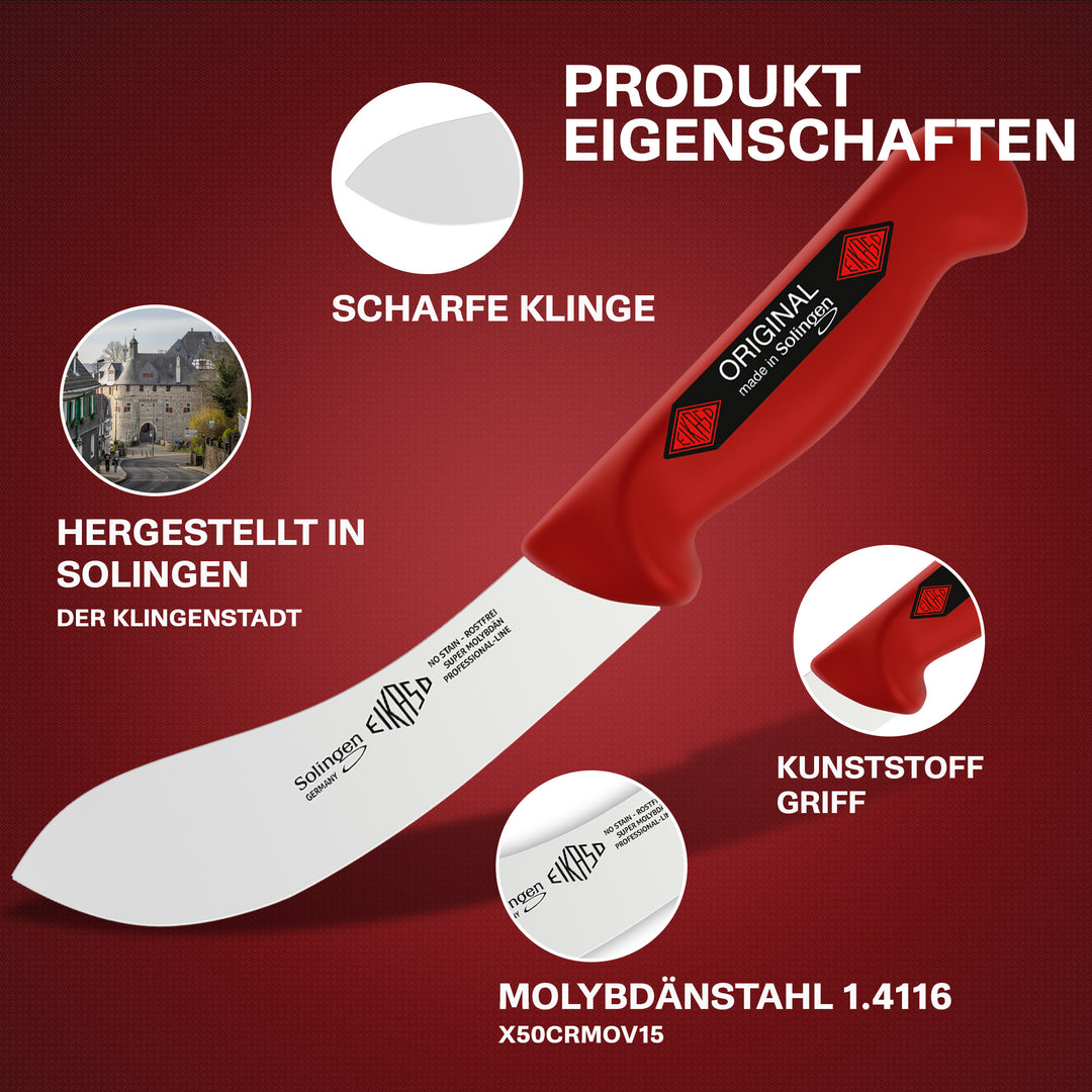 Abhäutemesser 15cm rot