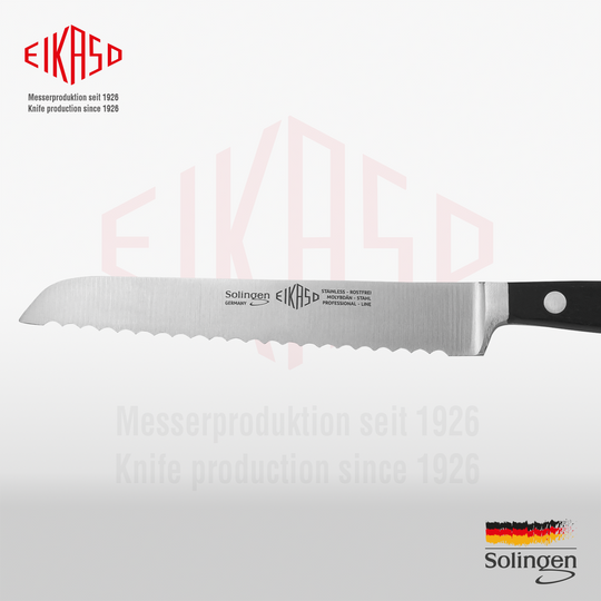 Brötchenmesser mit Wellenschliff Gastro-Serie 12cm
