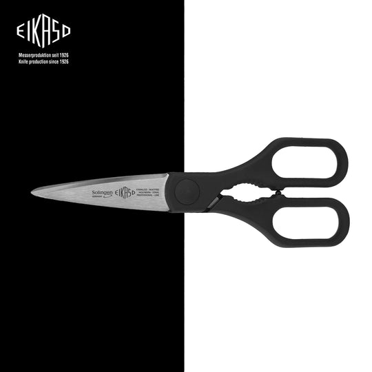 All-purpose scissors with black handle