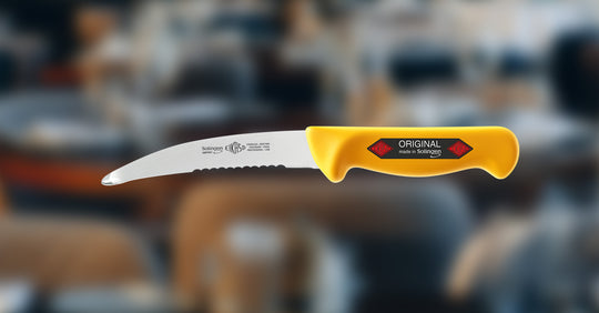 Gekröse-/Darmmesser gebogen Geschmiedet 15cm mit Welle