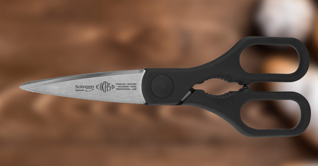 All-purpose scissors with black handle