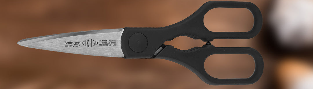 All-purpose scissors with black handle