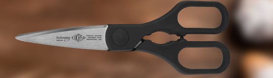 All-purpose scissors with black handle
