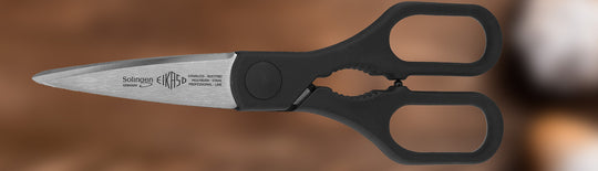 All-purpose scissors with black handle