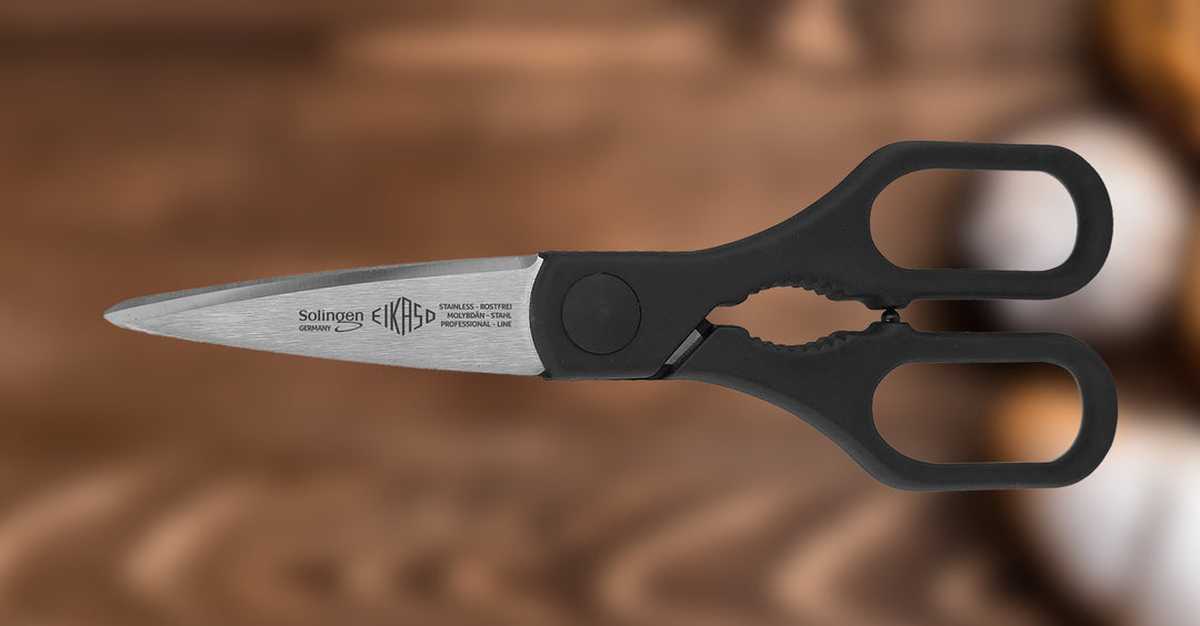 All-purpose scissors with black handle